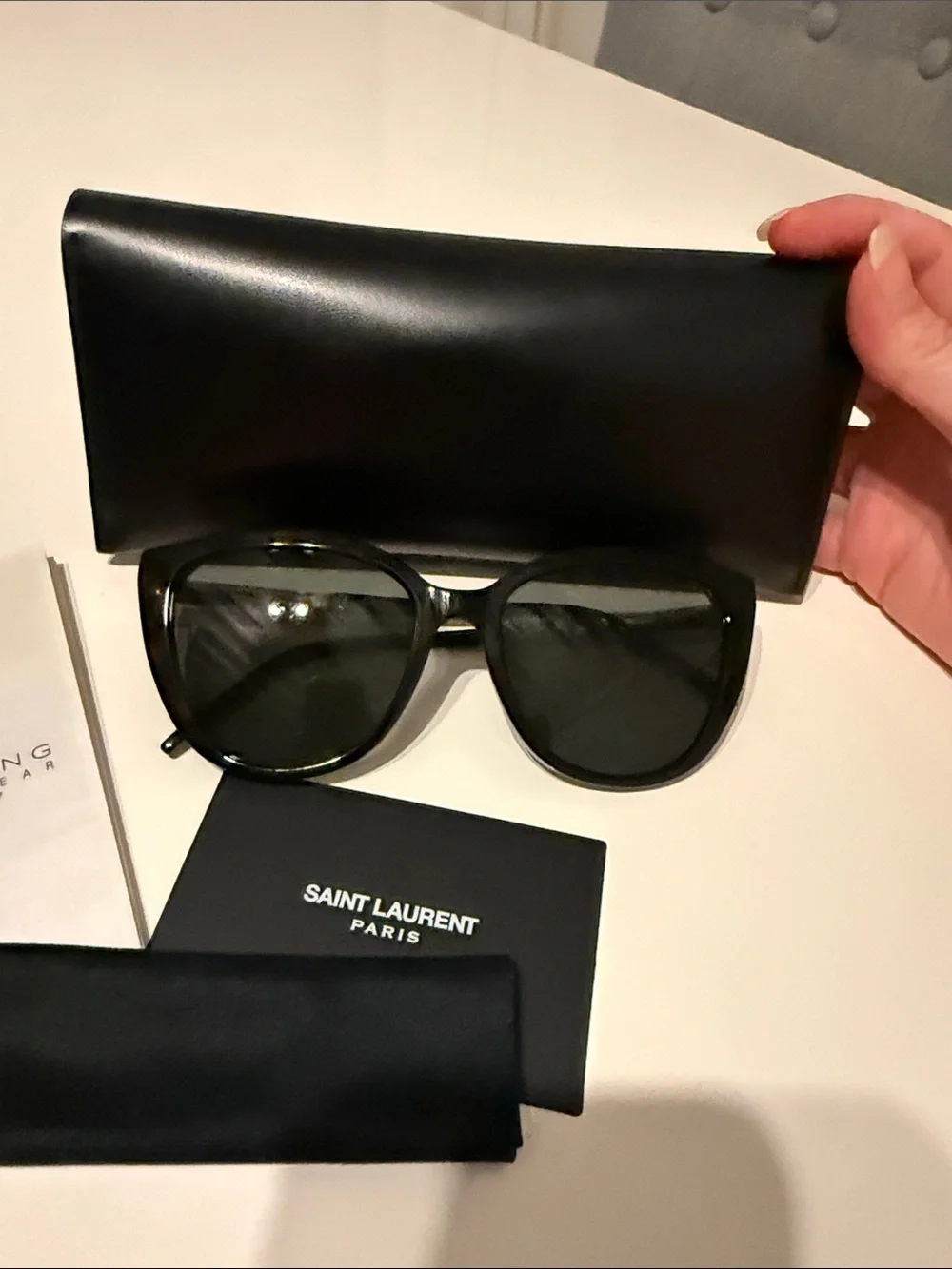Saint Laurent Women SL-M70 003 Havana Silver Grey